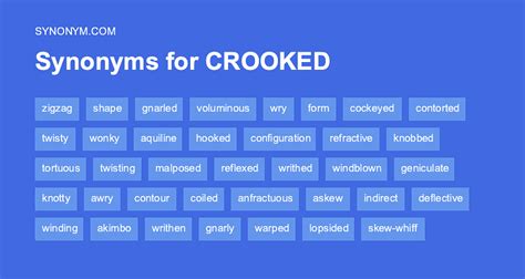 crook synonym|antonyms for crooked.